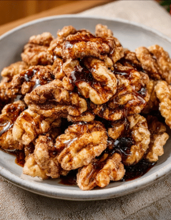 Christmas Cinnamon-Glazed Walnuts with Allulose Drizzle