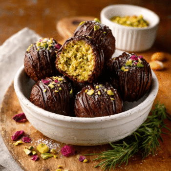 Christmas Cocoa Dusted Macadamia Nut Truffles 1