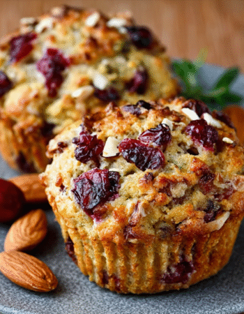 Christmas Cranberry-Orange Almond Flour Muffins