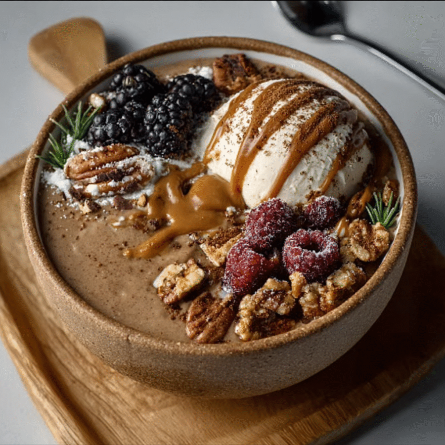 Christmas Gingerbread-Spiced Keto Smoothie Bowl: Enjoy a festive treat! 6 Christmas Gingerbread-Spiced Keto Smoothie Bowl