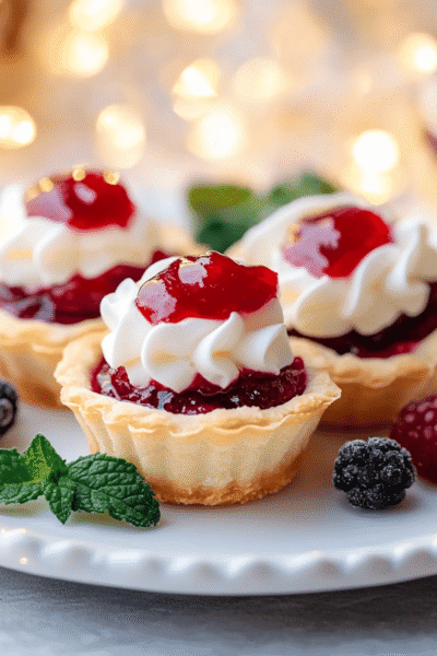 Christmas Jam & Cream Tartlets