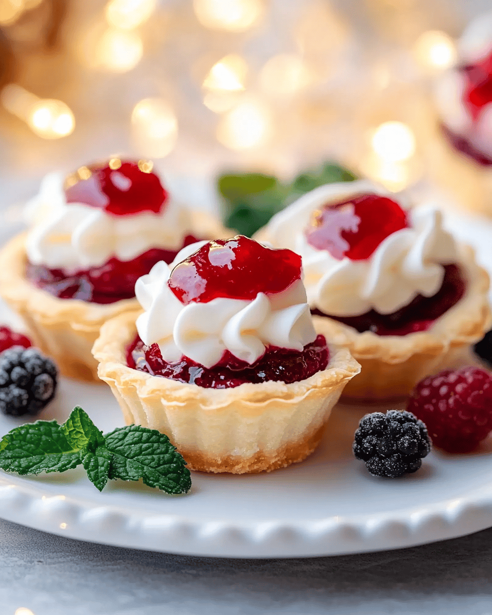 Christmas Jam & Cream Tartlets