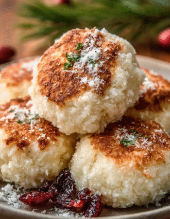 Christmas Keto Coconut Snowball Pancakes