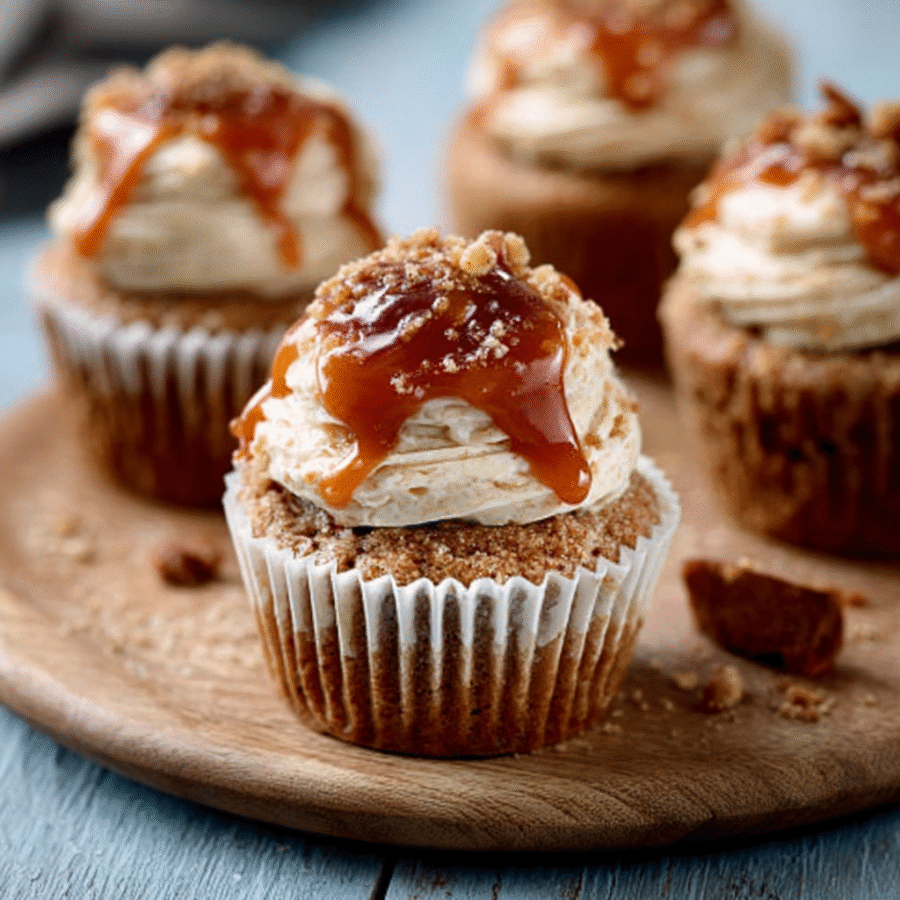 Cinnamon Caramel Cupcakes
