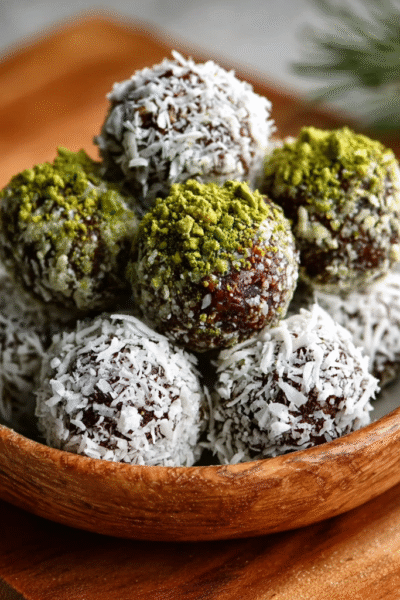 Coconut Matcha Truffles