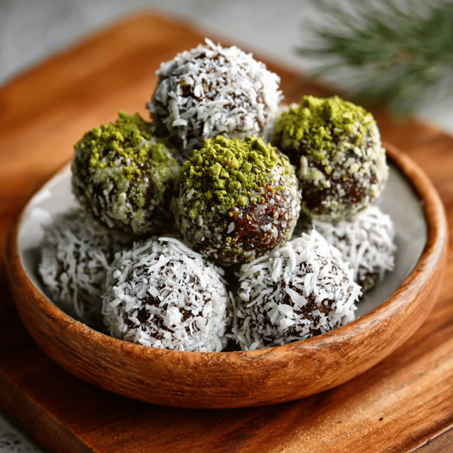 Coconut Matcha Truffles