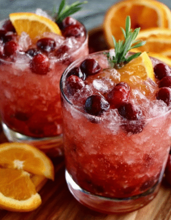 Cranberry Orange Sparkling Mocktail