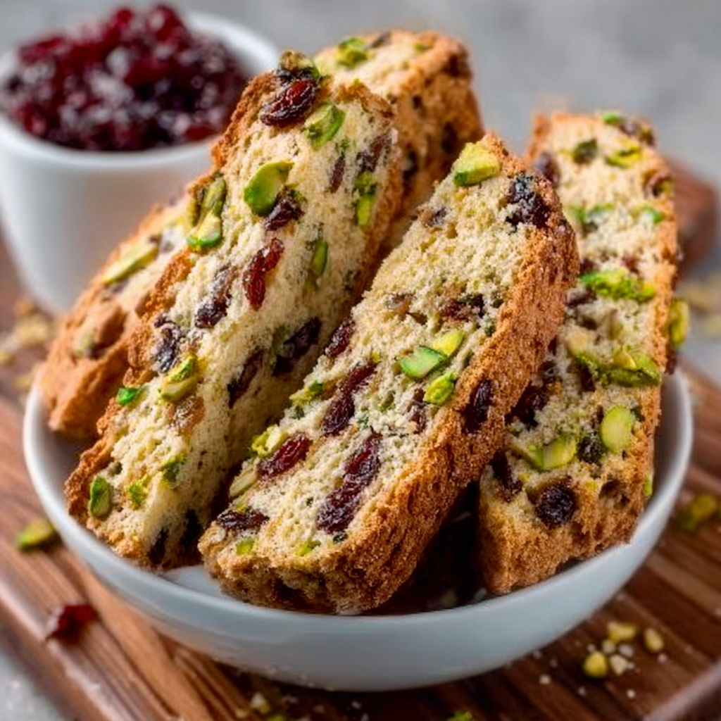 Cranberry Pistachio Biscotti