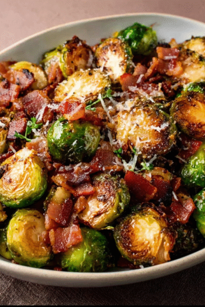 Crispy Brussels Sprouts with Bacon – Keto Side Dish