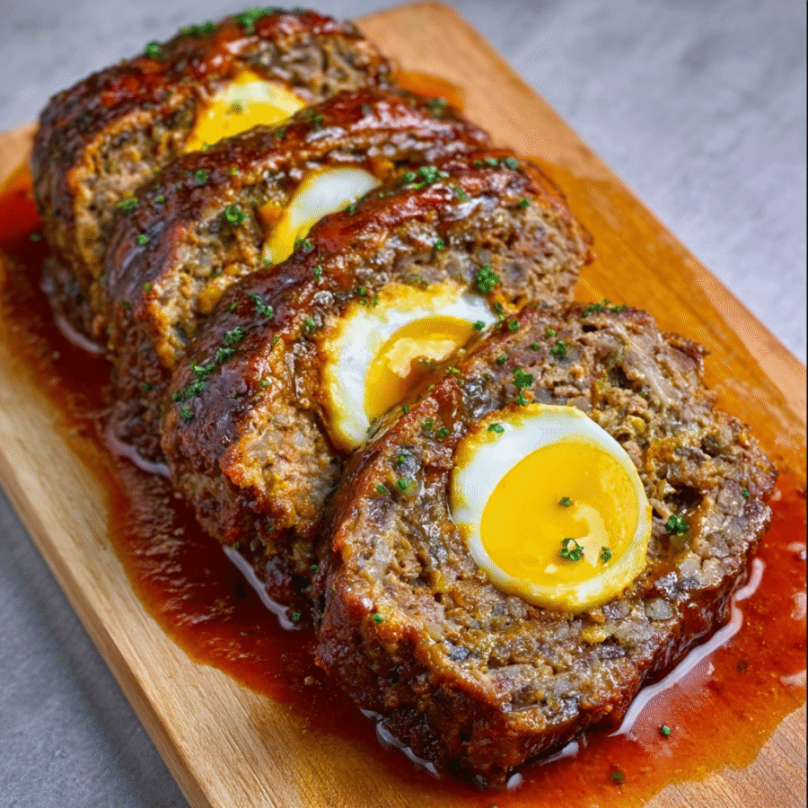 Egg-Baked Meatloaf Wrapped in Beef Suet Delight! 6 Egg-Baked Meatloaf Wrapped in Beef Suet