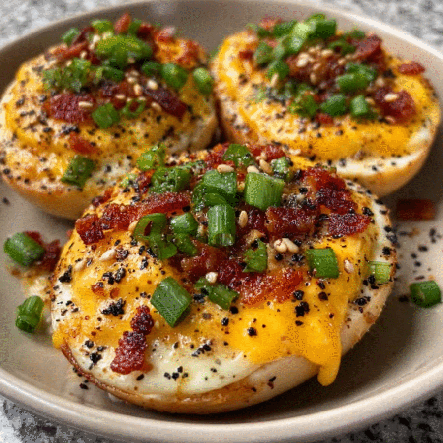Everything Bagel Keto Deviled Eggs High Protein Low Carb