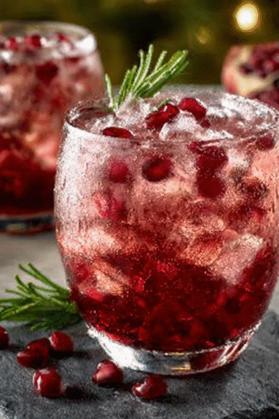 Festive Pomegranate Mocktail Spritzer