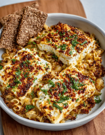Feta and Honey Baked Pasta