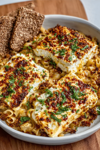 Feta and Honey Baked Pasta