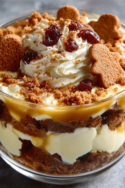 Gingerbread Trifle with Mascarpone Cream