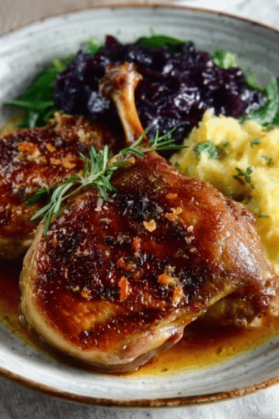 Goose Legs with Crispy Skin & Salted Butter