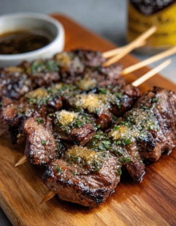 Grilled Beef Skewers Basted in Bone Marrow Fat