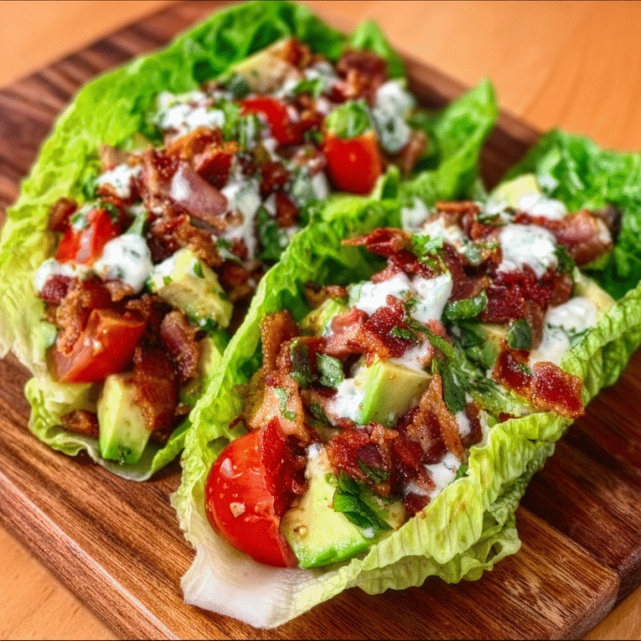 Keto BLT Lettuce Wraps: A Crisp and Tasty Delight! 6 Keto BLT Lettuce Wraps