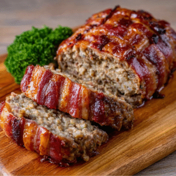 Keto Bacon-Wrapped Meatloaf