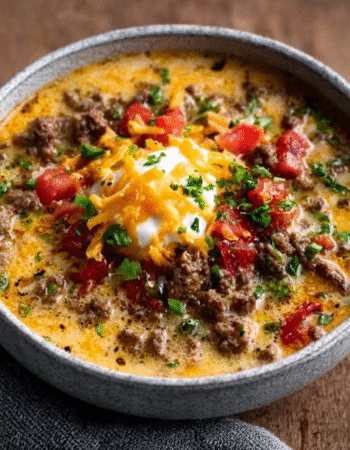 Keto Beef Cheeseburger Soup