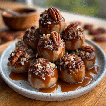 Keto Salted Caramel Pecan Fat Bombs (Sugar-Free)