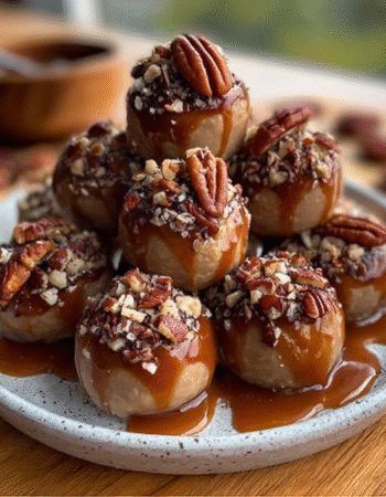 Keto Salted Caramel Pecan Fat Bombs (Sugar-Free)