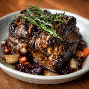 Lamb Shoulder Braised in Bone Marrow