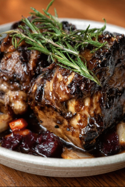 Lamb Shoulder Braised in Bone Marrow