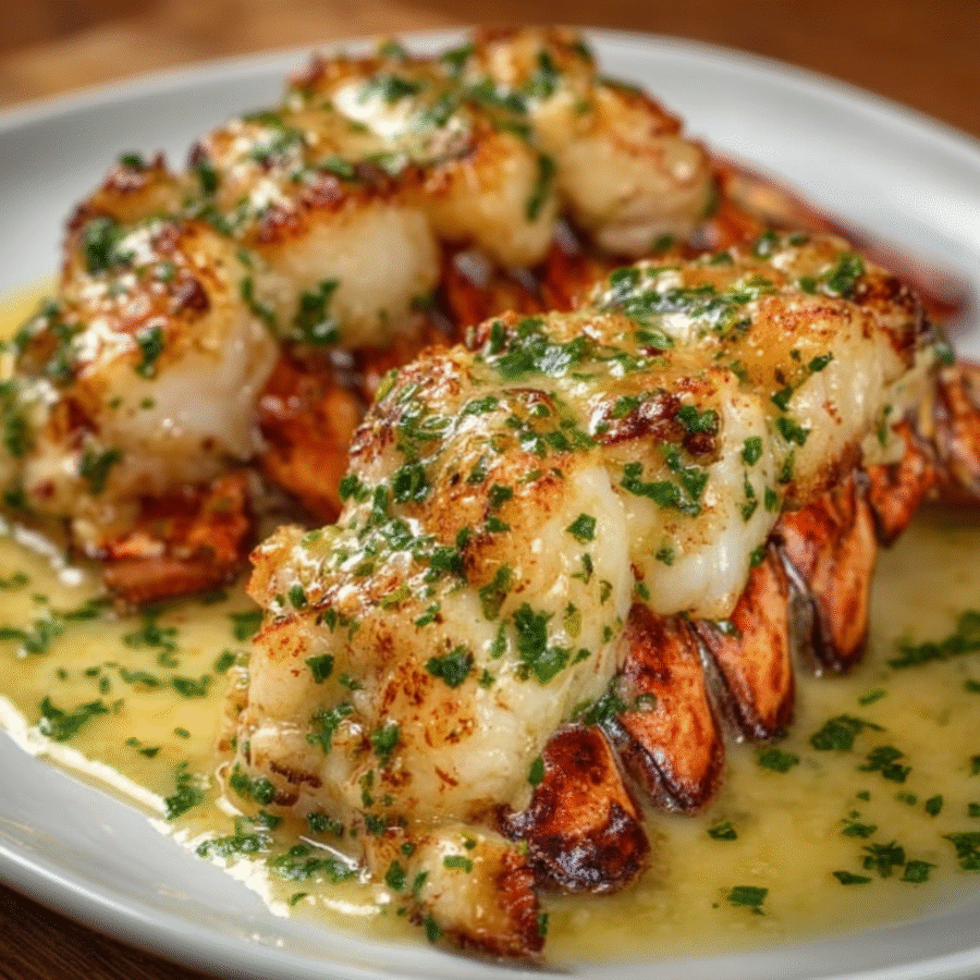 Lobster Tails in Garlic Parmesan Butter