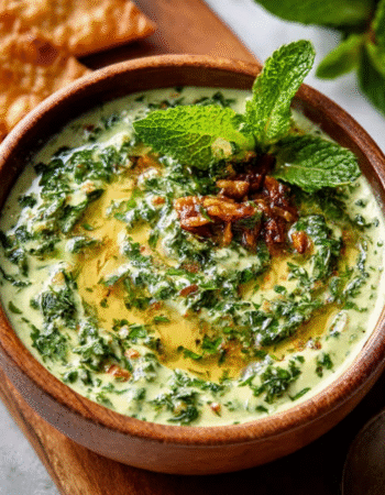 Low-Carb Tahini-Mint Winter Herb Dressing