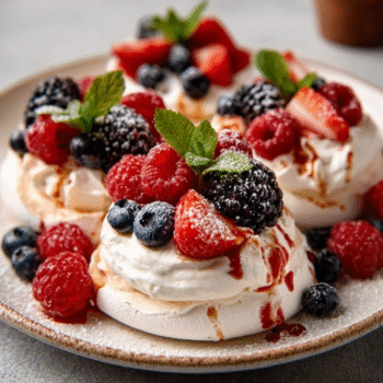 Mini Berry Pavlovas