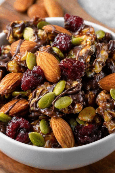 No-Sugar Keto Trail Mix Clusters (Pumpkin Seed + Cocoa)