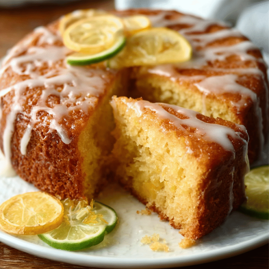Olive Oil Cake with Citrus Glaze
