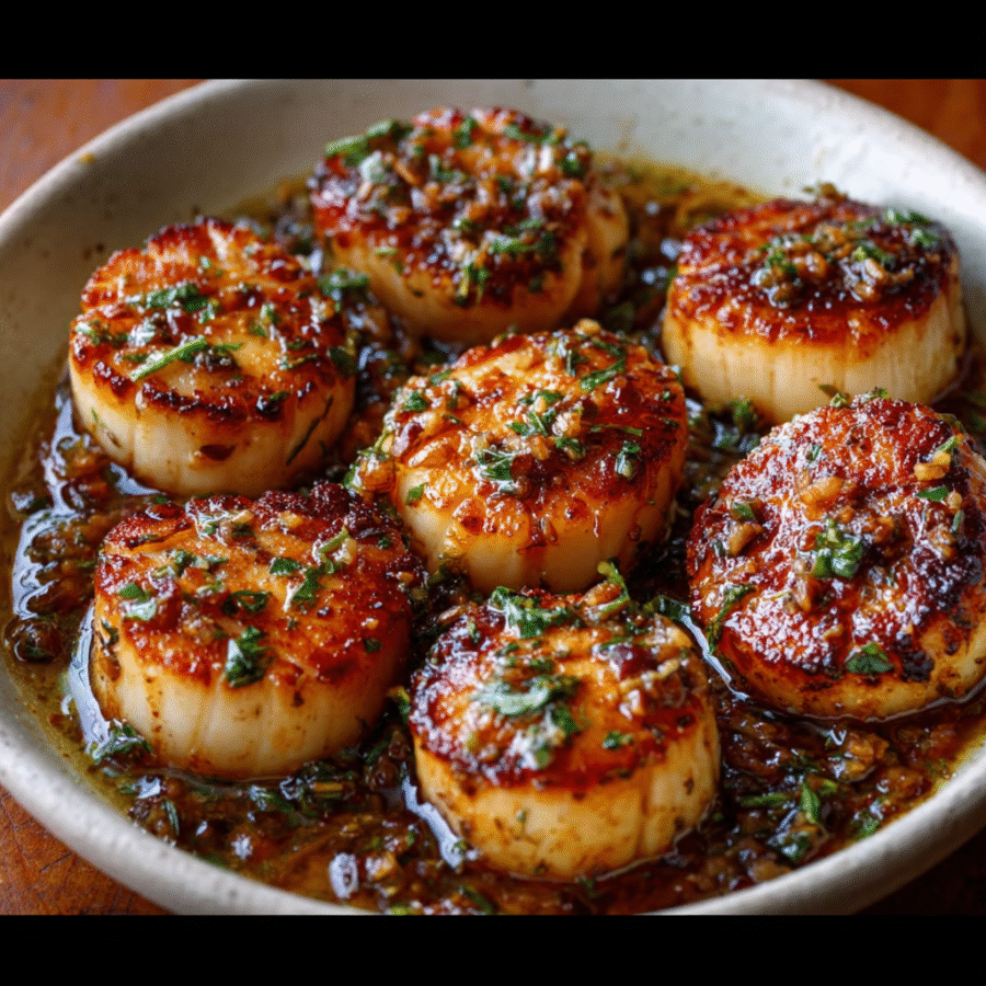 Pan-Seared Scallops with Browned Butter Delight You! 6 Pan-Seared Scallops with Browned Butter