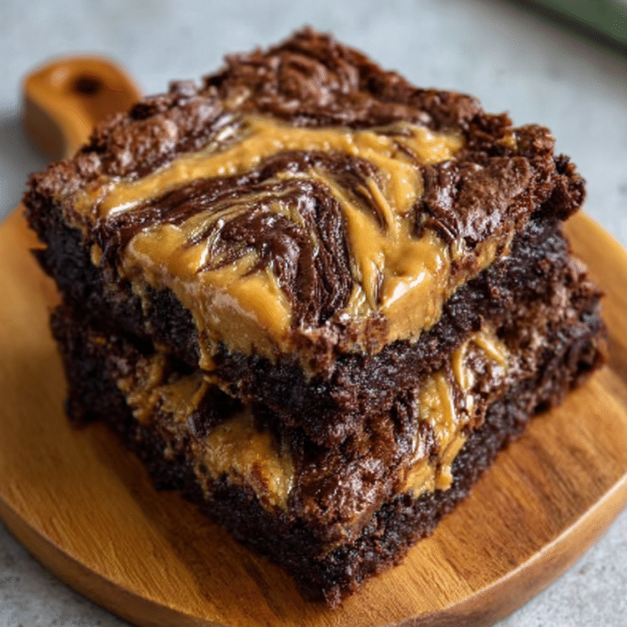 Peanut Butter Miso Brownies