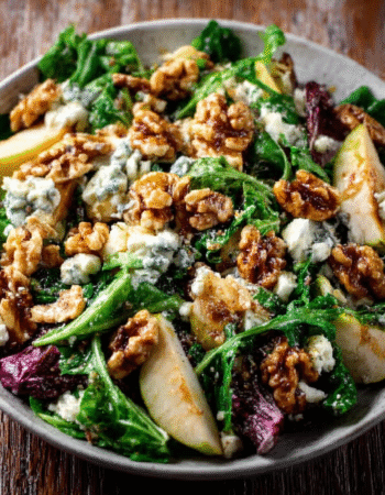 Pear, Walnut and Blue Cheese Winter Salad