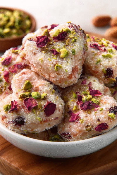 Pistachio Rose Snow Dust Clusters