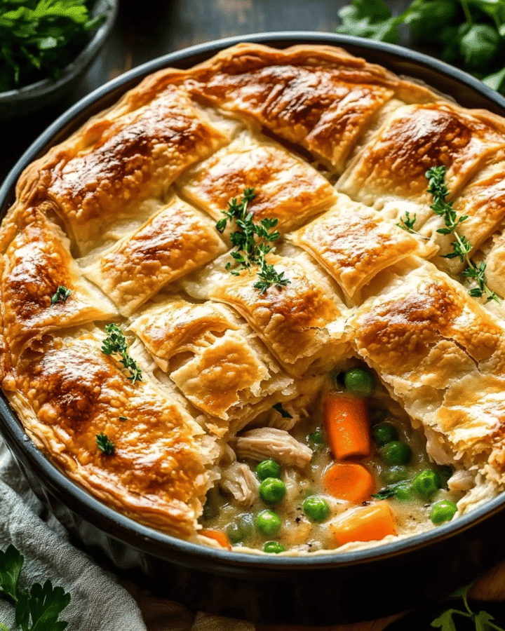 Puff Pastry Chicken Pot Pie