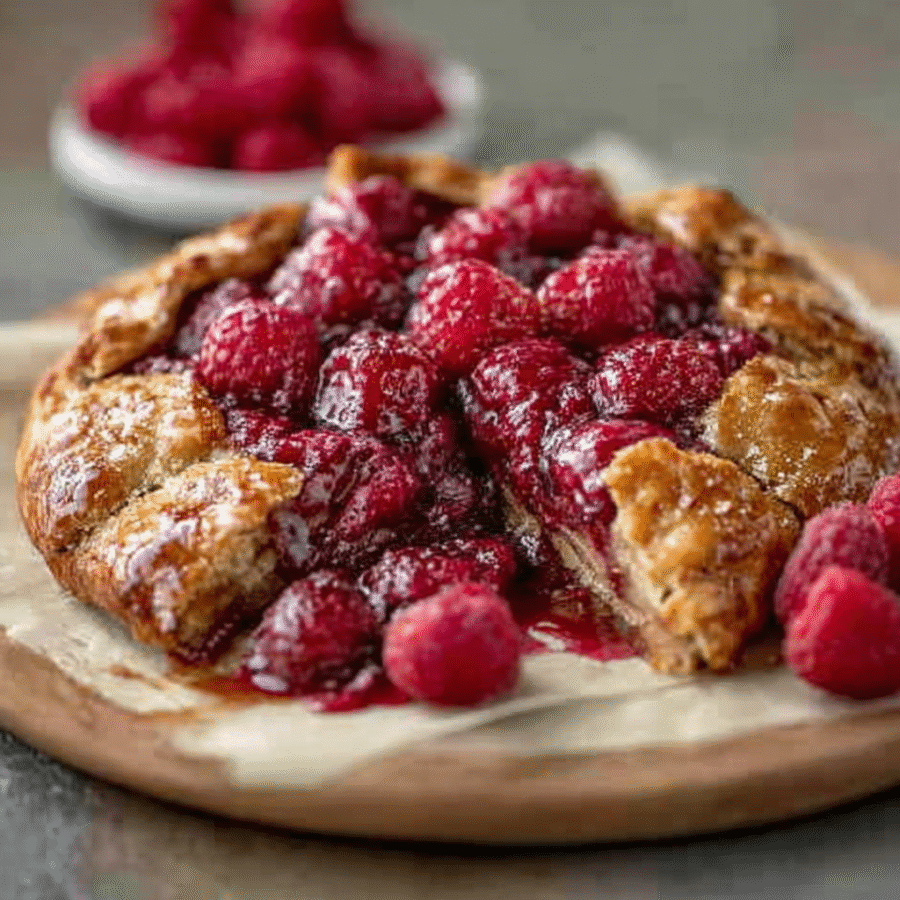 Raspberry Rose Galette