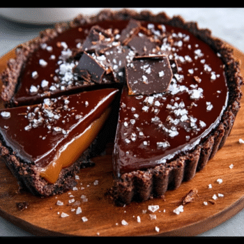 Salted Caramel Chocolate Tart