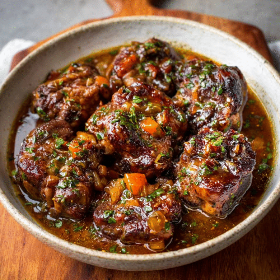 Slow-Cooked Oxtail in Bone Broth Reduction: Discover This Tender Delight! 6 Slow-Cooked Oxtail in Bone Broth Reduction
