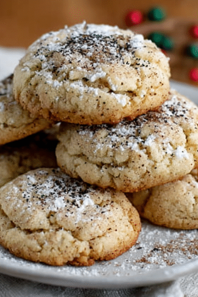Soft Vanilla Nutmeg Sugar Cookies