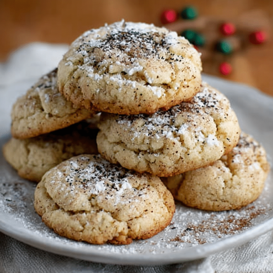 Soft Vanilla Nutmeg Sugar Cookies