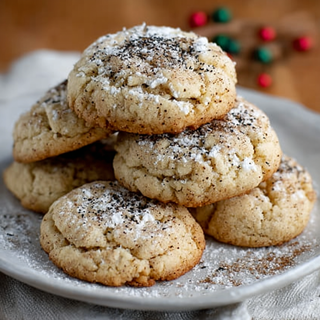 Soft Vanilla Nutmeg Sugar Cookies