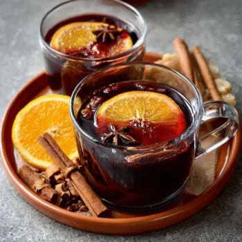 Spiced Mulled Wine with Orange & Cinnamon