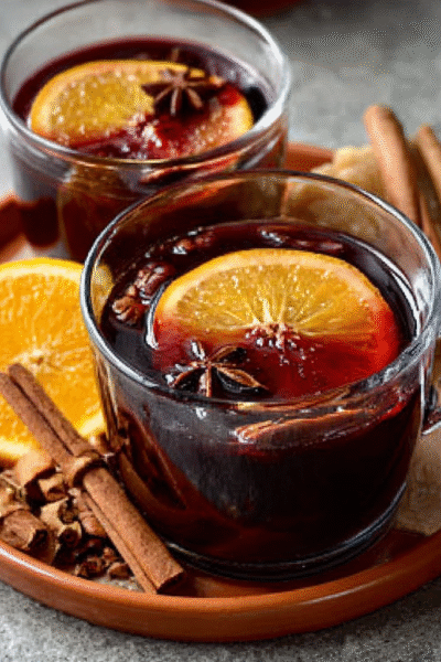 Spiced Mulled Wine with Orange & Cinnamon