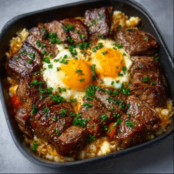 Steak and Eggs Carnivore Skillet