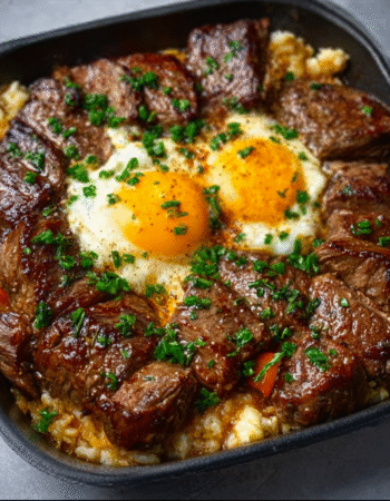 Steak and Eggs Carnivore Skillet