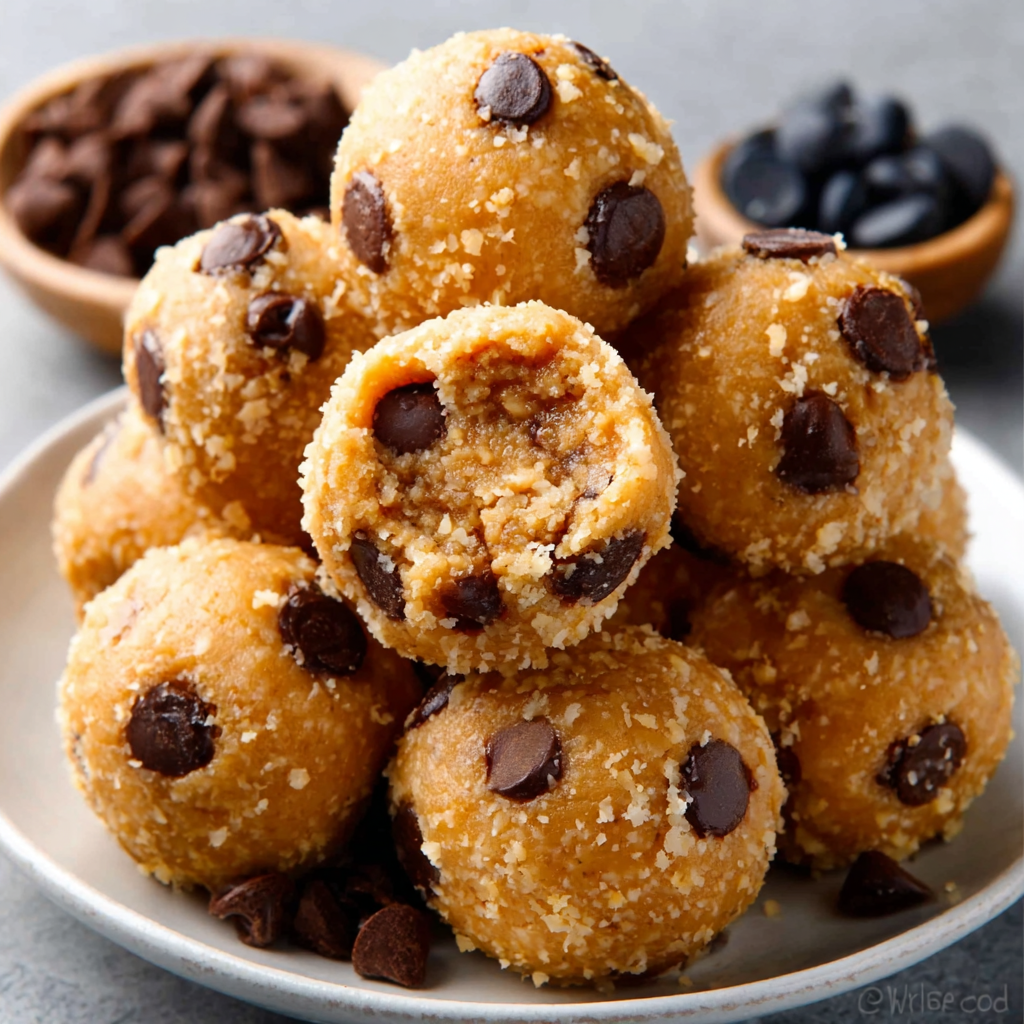 Sugar-Free Keto Peanut Butter Cookie Dough Bites