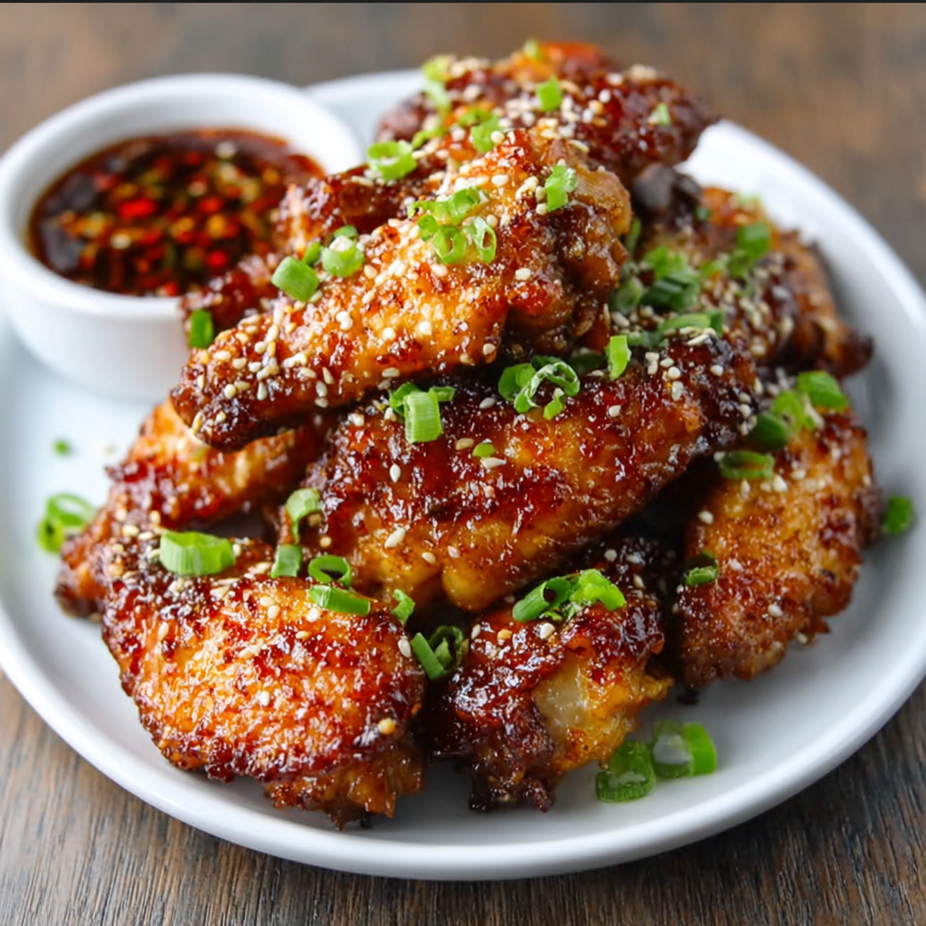 Sugar-Free Spicy Korean Air Fryer Wings – Keto Approved